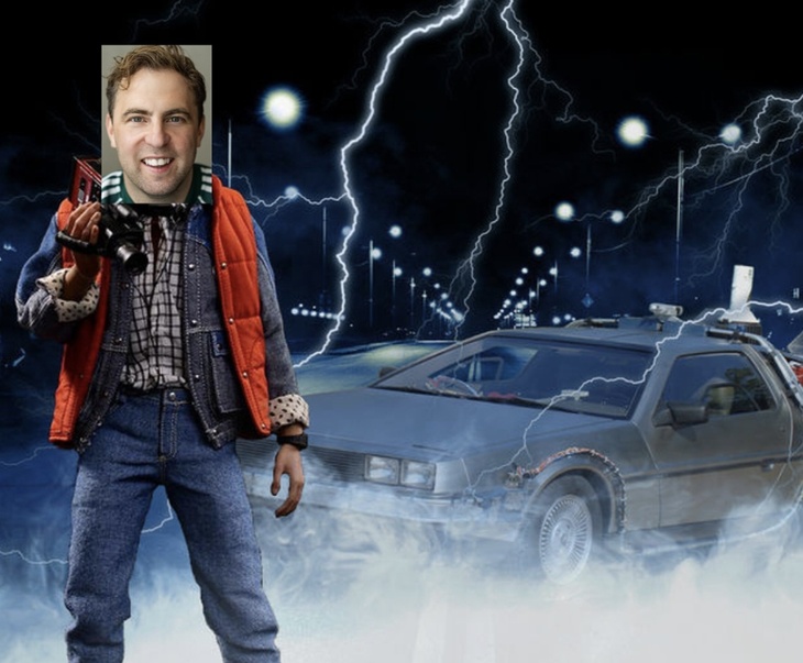 A badly shopped Back to the Future image