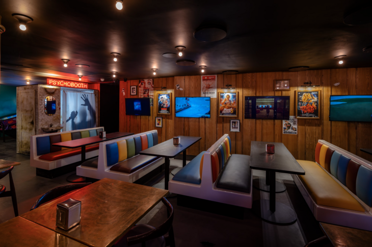 A horror/sports themed bar