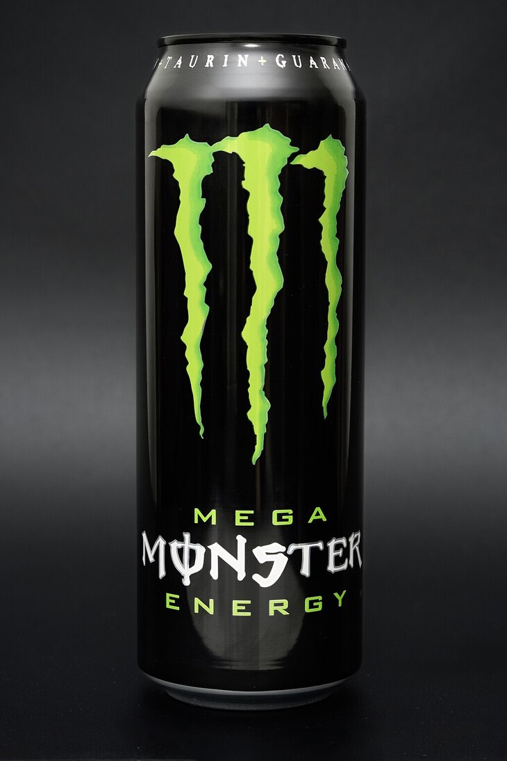 A can on Monster energy drink
