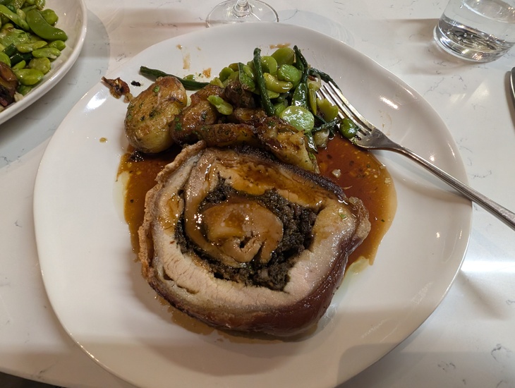 Porchetta and trimmings