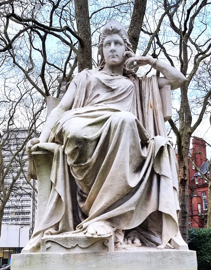 A statue of Sarah Siddons