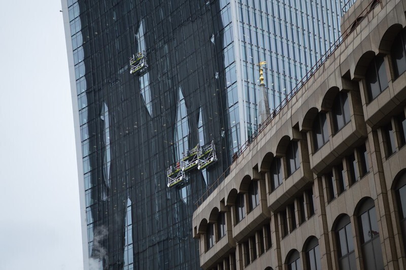 Walkie-Talkie torn curtain