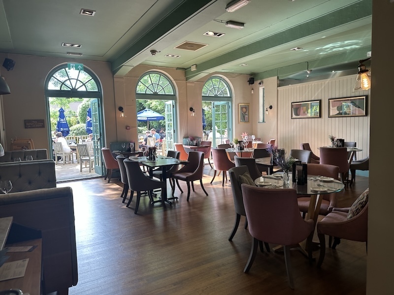 Cock Inn cockfosters dining room