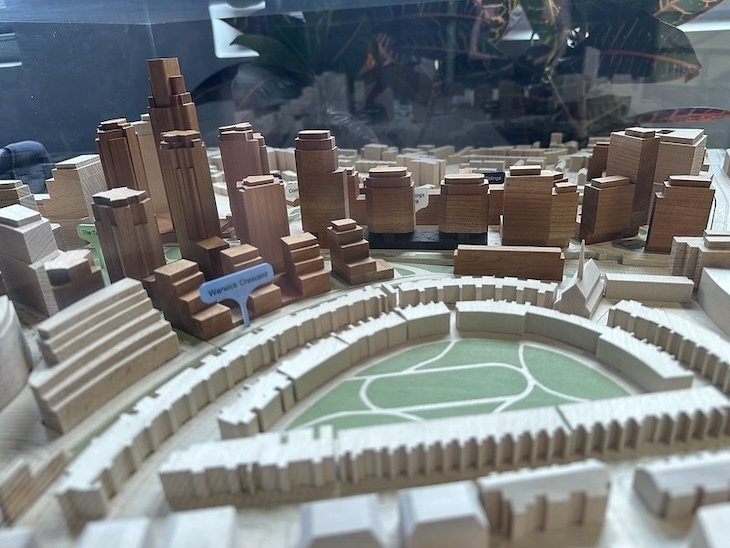 A model of the earls court development