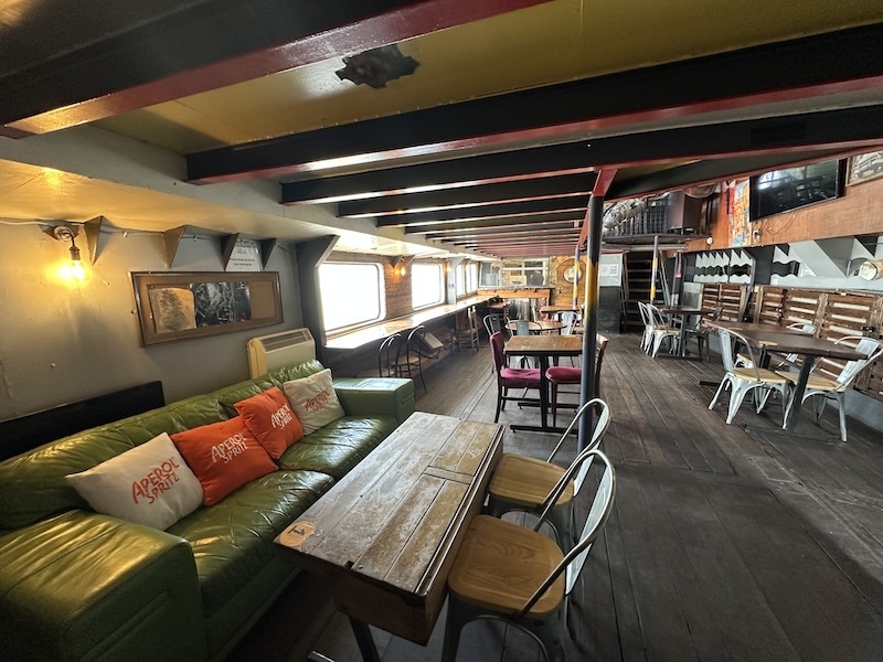 Downstairs in Thamesis Dock
