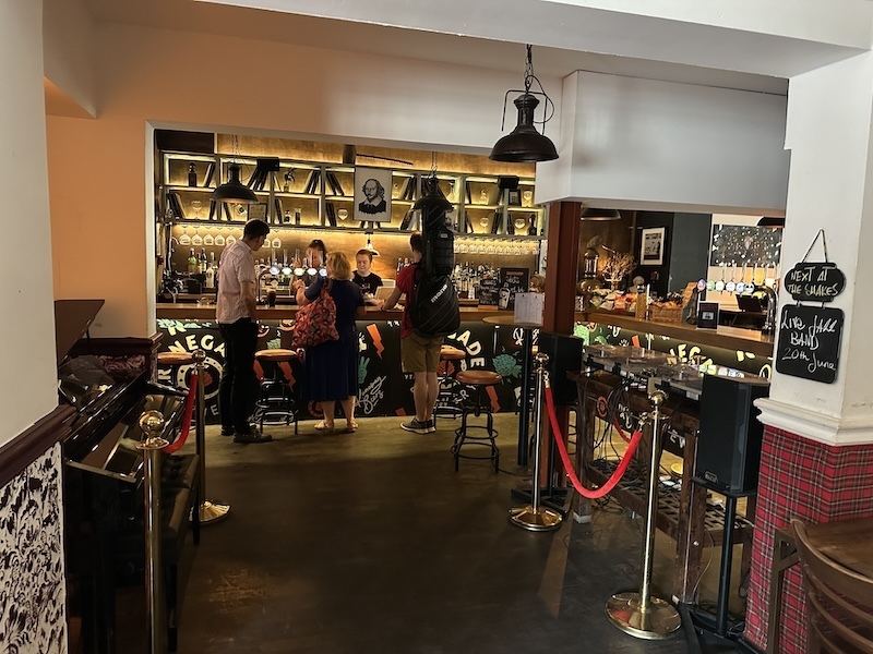 Inside the shakespeare in golden lane estate