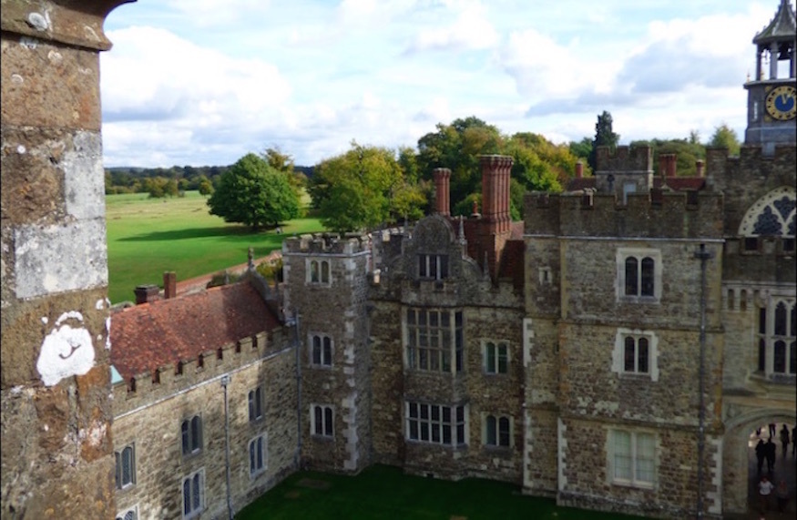 Visit Sevenoaks: Looking down into the courtyard of Knole House
