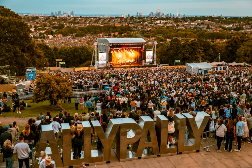 What's on in London July 2025: people at a festival at Alexandra Palace
