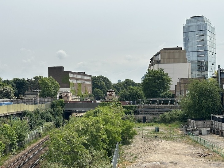 View of West Brompton from Earls court