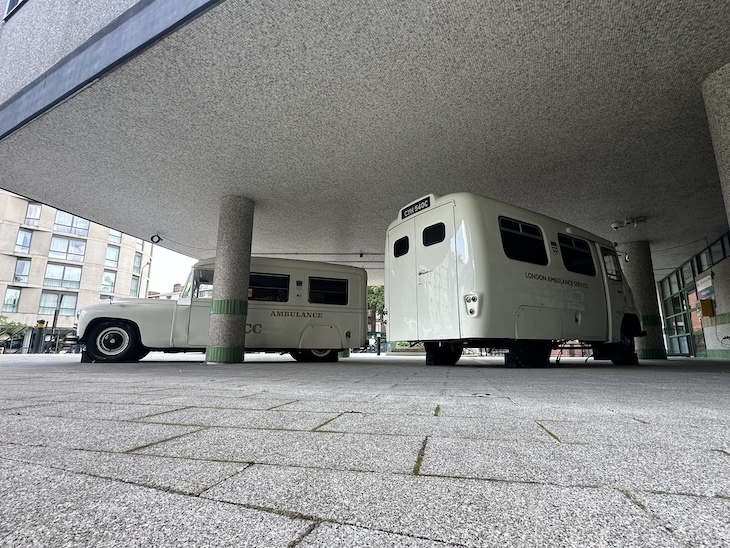 Old ambulances at LAS Waterloo