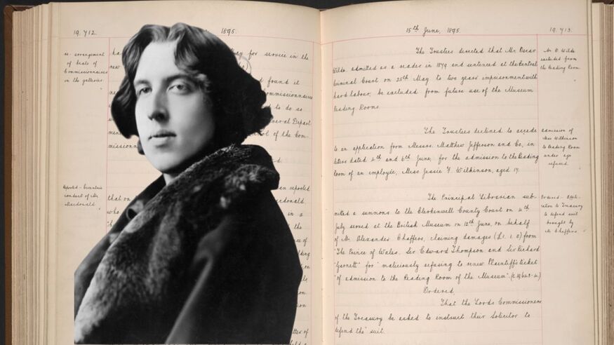 Oscars Wilde and a book entry