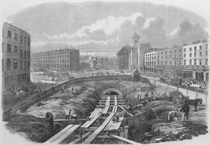 The Metropolitan line being dug