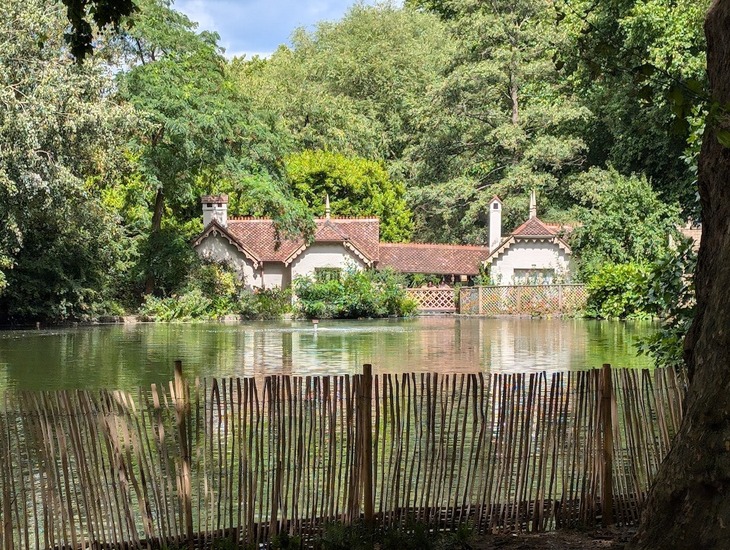 The cottage as seen across the water