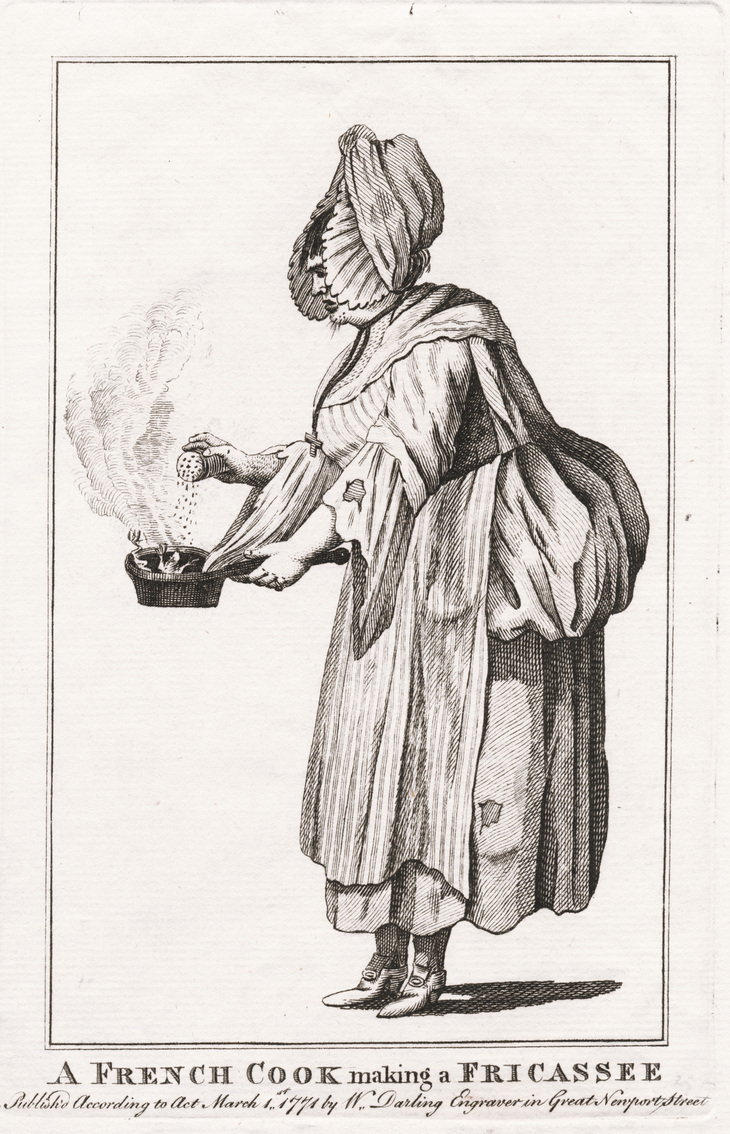 Cartoon of a French cook
