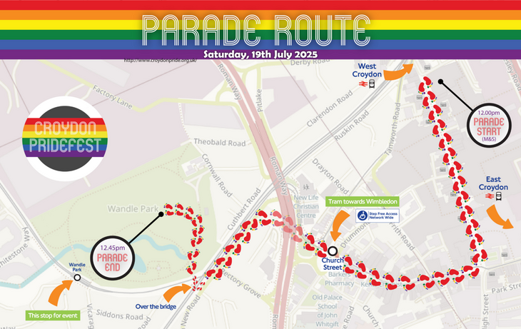 The 2025 parade route
