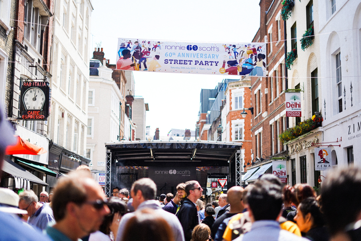 A street party in Soho