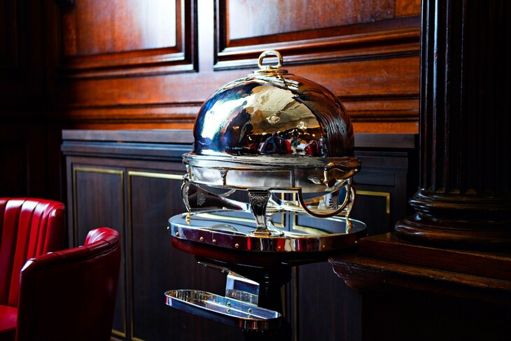 A silver beef salver