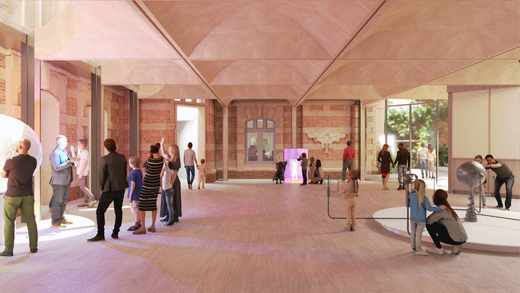 Mock up of the astronomers' court