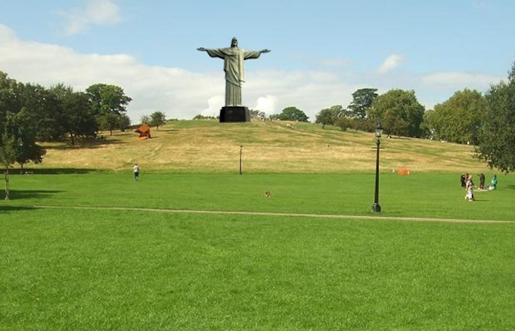 The statue of Christ the Redeemer on Primrose Hill