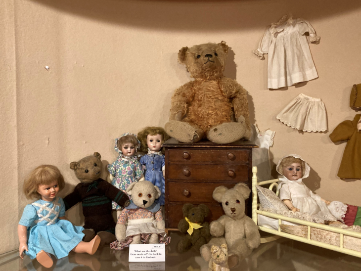 August day trips from London: a museum display of teddies and dolls