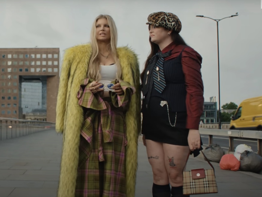 Fergie and Megan on the bridge