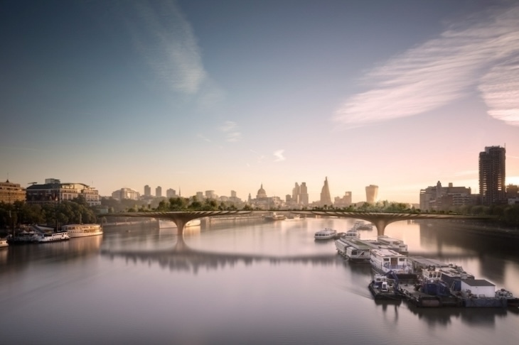 The Garden Bridge over the River Thames