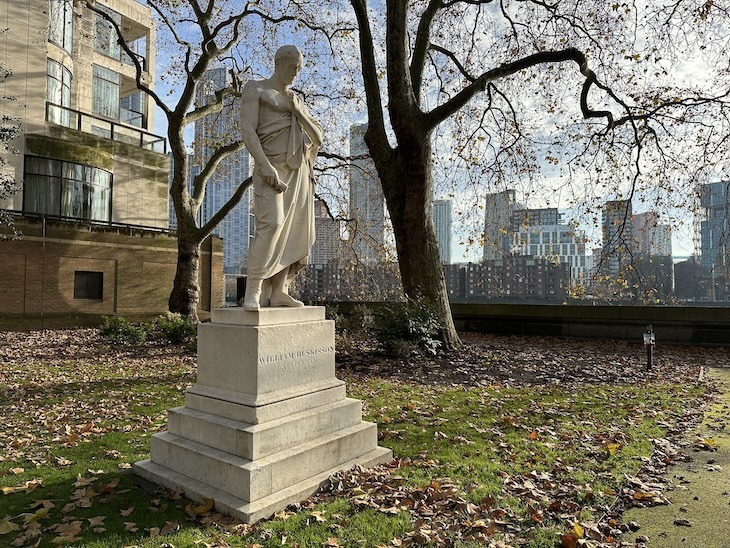 A statue of William Huskisson in Pimlico, London