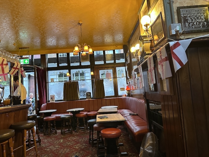 England flags in pub
