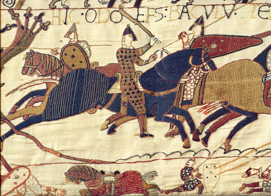 A portion of the tapestry