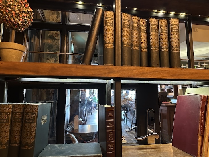 Mini-library inside the Orange Tree