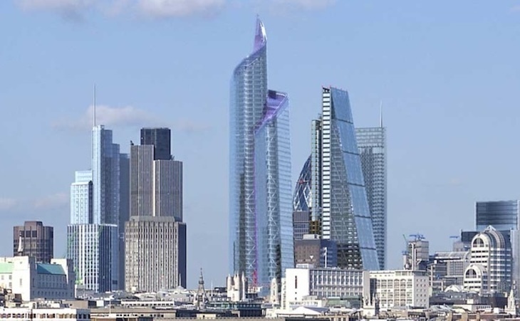 The Pinnacle skyscraper in London, which was never built