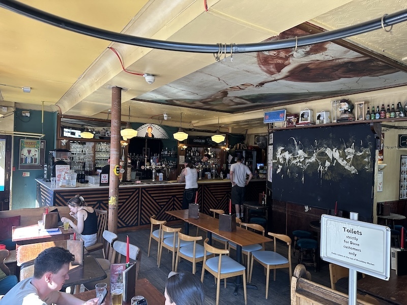 Inside the Dove on Broadway Market