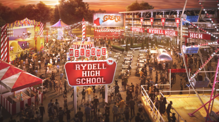 Things to do today in London: a mock-up of the carnival fairground at the end of Grease