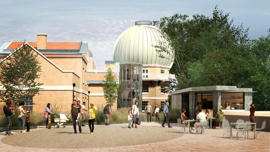 A mock up of the renovated observatory