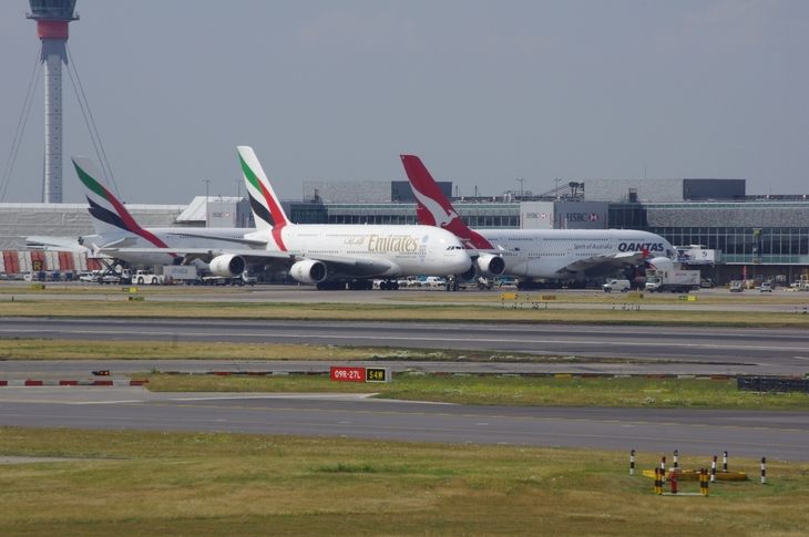 Planes at Heathrow