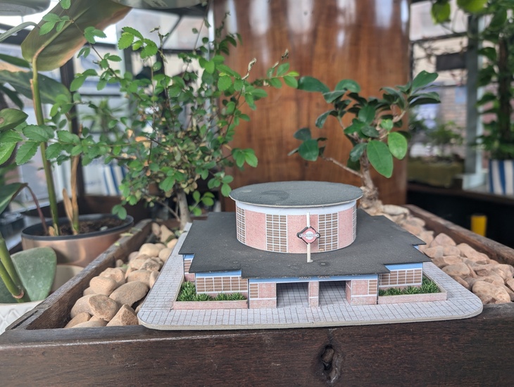 A mini tube station