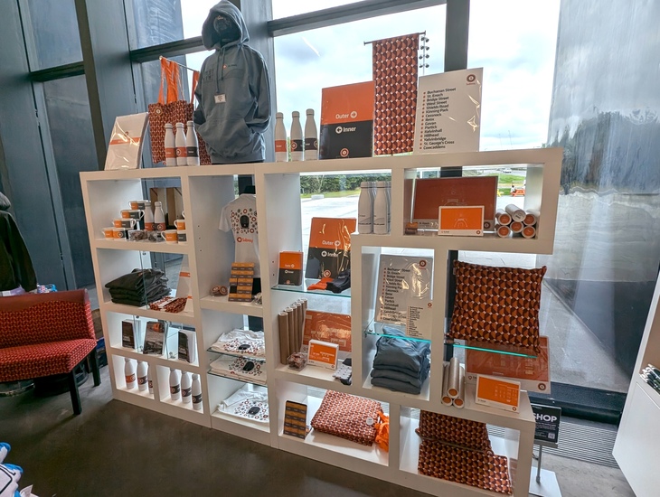 A shop full of 'Clockwork Orange' merch