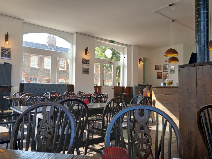 The pub interior
