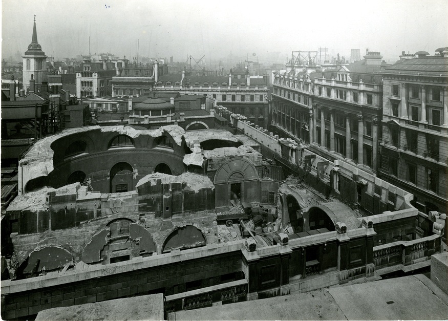 Demolition of Sir John Soane’s Rotunda, 1920s.