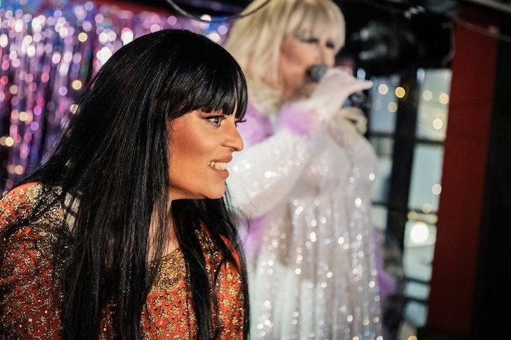 Two drag queens at a croydon show