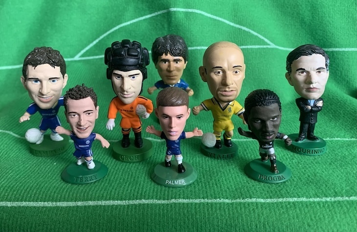 Chelsea players as corinthian figures