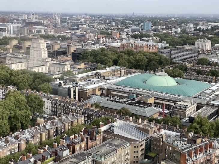 Aerial view of Bloomsbury