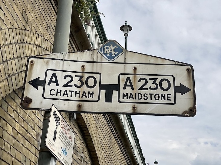 A road sign in Chatham