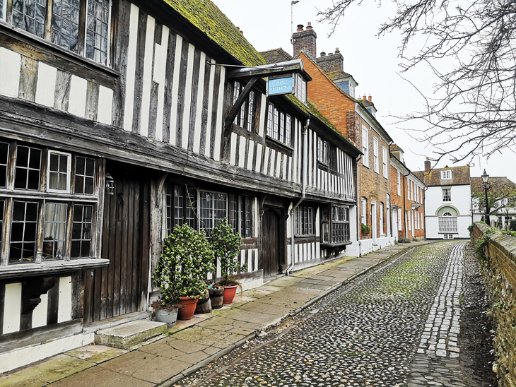 A cobbled street in Rye