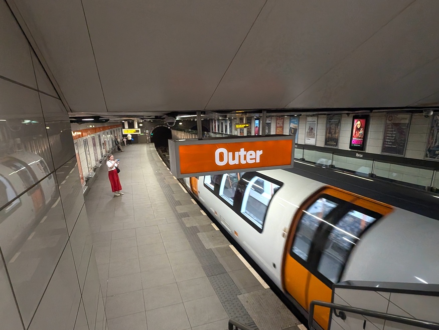 A Glasgow subway train