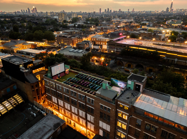 Halloween 2025 parties and events London: a rooftop cinema