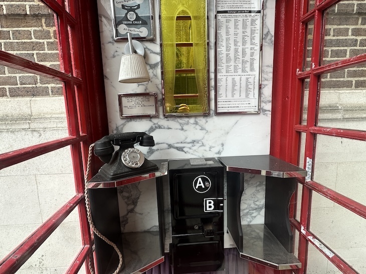 Inside a K6 phone box