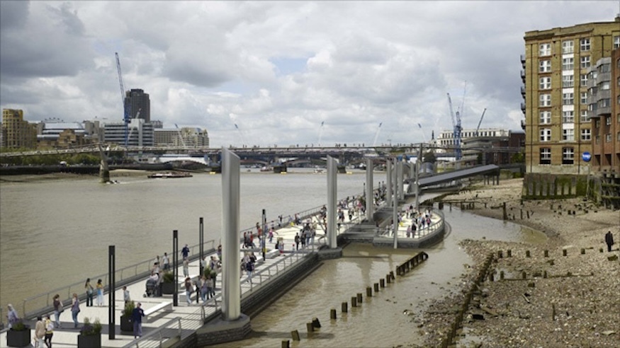 The floating walkway