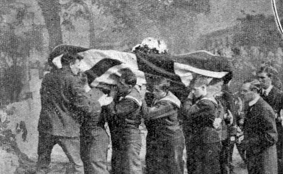 The funeral of Reginal Warneford