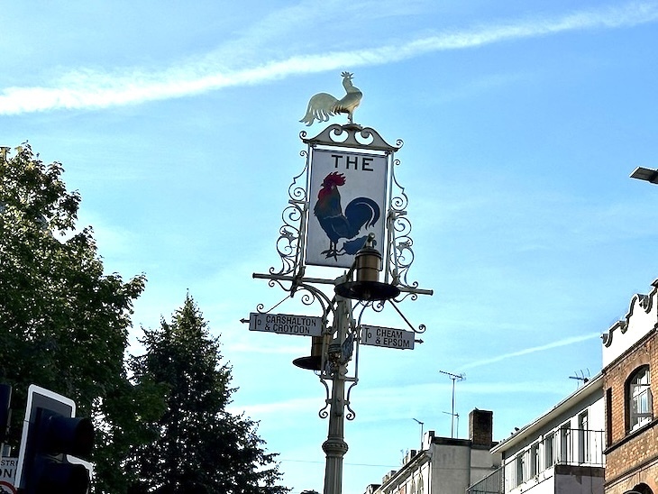 A street sign in Sutton